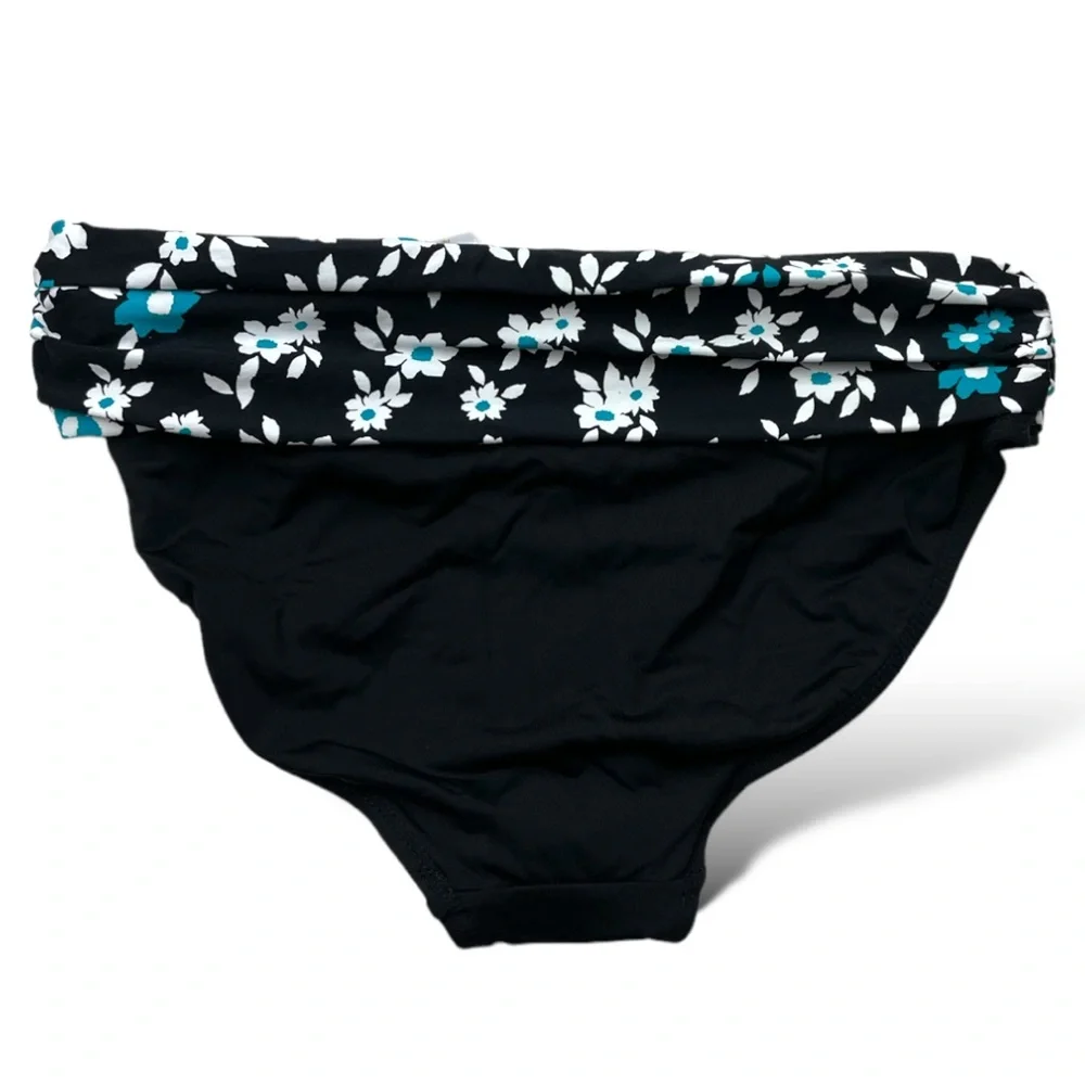 Anne Cole BEAUTIFUL BUNCHES Fold Over Mid-Rise Bikini Bottoms - Picture 8 of 13